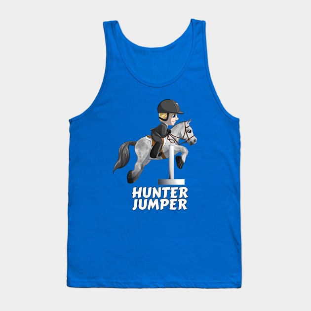 Cute Little Hunter Jumper Rider Tank Top by lizstaley